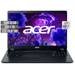 ACER - PORTATIL ASPIRE 3 INTEL CORE i5-1035G1 SSD 1TB RAM 20GB LED 15,6 HD