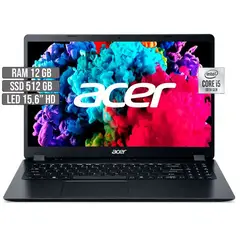 ACER - PORTATIL ASPIRE 3 INTEL CORE i5-1035G1 SSD 512GB RAM 12GB LED 15,6 HD