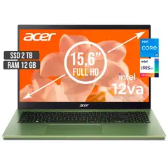 ACER - PORTATIL ASPIRE INTEL CORE I5-1235U SSD 2TB RAM 12GB LED 15,6 FHD