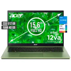 ACER - Portátil Aspire 3 Intel Core I5 40GB RAM 512GB SSD 15.6" FHD