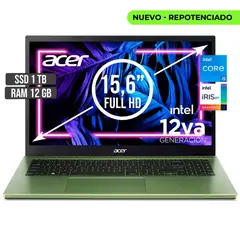ACER - PORTATIL ASPIRE INTEL CORE I5-1235U SSD 1TB RAM 12GB LED 15,6 FHD