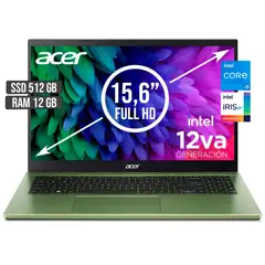 ACER - PORTATIL ASPIRE INTEL CORE I5-1235U SSD 512GB RAM 12GB LED 15,6 FHD