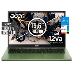 ACER - PORTATIL ASPIRE INTEL CORE I5-1235U SSD 2TB + HDD 1TB RAM 12GB LED 15,6 FHD