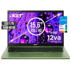 ACER - PORTATIL ASPIRE INTEL CORE I5-1235U SSD 1TB RAM 40GB LED 15,6 FHD