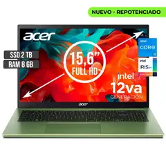 ACER - PORTATIL ASPIRE INTEL CORE I5-1235U SSD 2TB RAM 8GB LED 15,6 FHD