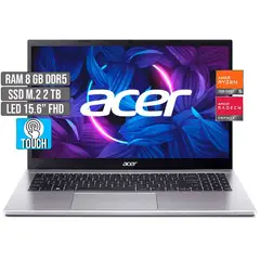 ACER - PORTATIL AMD RYZEN 5-7520U SSD 2TB RAM 8GB LED 15,6 TOUCH FHD