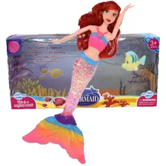 GENERICO - Muñeca princesa sirena con luces niña