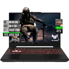 ASUS - TUF AMD RYZEN 9-7940HS SSD 1TB RAM 64GB RTX 4050 6GB LED 15.6" FHD 144 Hz