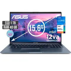 ASUS - PORTATIL INTEL CORE I5-12500H SSD 1TB RAM 40GB LED 15,6 FULL HD
