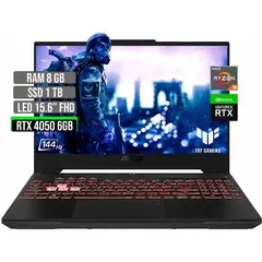 ASUS - TUF AMD RYZEN 9-7940HS SSD 1TB RAM 8GB RTX 4050 6GB LED 15.6" FHD 144 Hz