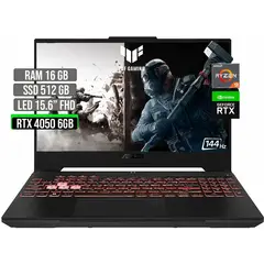 ASUS - TUF AMD RYZEN 9-7940HS SSD 512GB RAM 16GB RTX 4050 6GB LED 15.6" FHD 144 Hz