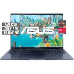 ASUS - VIVOBOOK AMD RYZEN 5-5600H SSD 512GB RAM 12GB LED 16 FHD