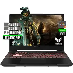 ASUS - Portátil TUF AMD Ryzen 9 RTX 4050 2TB SSD 8GB RAM 15.6" FHD
