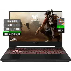 ASUS - TUF AMD RYZEN 9-7940HS SSD 1TB RAM 24GB RTX 4050 6GB LED 15.6" FHD 144 Hz