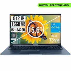 ASUS - PORTATIL INTEL CORE I5-13420H SSD 512GB RAM 16GB LED 15,6 FULL HD