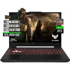 ASUS - TUF AMD RYZEN 9-7940HS SSD 512GB RAM 40GB RTX 4050 6GB LED 15.6" FHD 144 Hz