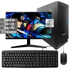 COMPUMAX - COMPUTADOR INTEL CORE I3-10105 SSD 1TB + HDD 1TB RAM 8GB LED 22 FHD