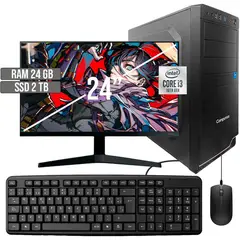 COMPUMAX - COMPUTADOR INTEL CORE I3-10105 SSD 2TB RAM 24GB LED 24 FHD