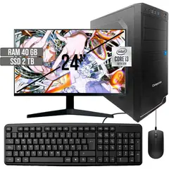 COMPUMAX - COMPUTADOR INTEL CORE I3-10105 SSD 2TB RAM 40GB LED 24 FHD