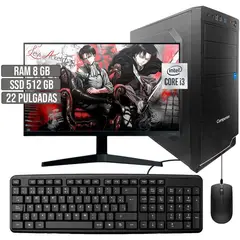 COMPUMAX - COMPUTADOR INTEL CORE I3-10105 SSD 512GB RAM 8GB LED 22 FHD