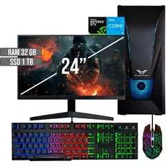 HALCON - PC GAMER INTEL CORE I5-12400 GTX 1650 4GB SSD 1TB RAM 32GB LED 24 FHD