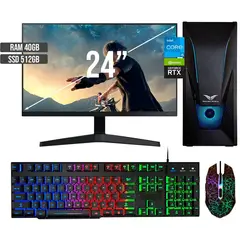 HALCON - PC GAMER INTEL CORE I5-12400 RTX 3050 8GB SSD 512GB RAM 40GB LED 24 FHD