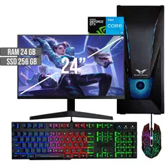 HALCON - PC GAMER INTEL CORE I5-12400 GTX 1650 4GB SSD 256GB RAM 24GB LED 24 FHD