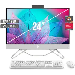 HP - TODO EN UNO AMD RYZEN 5-5500U SSD 512GB RAM 12GB LED 24 FHD