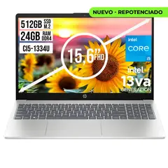 HP - PORTATIL INTEL CORE I5-1334U SSD 512GB RAM 24GB LED 15.6 HD