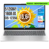 HP - Portátil 15.6 HD Intel Core i5 -1235U RAM 16GB 512GB SSD Plata