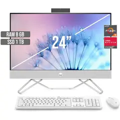 HP - TODO EN UNO AMD RYZEN 5-5500U SSD 1TB RAM 8GB LED 24 FHD