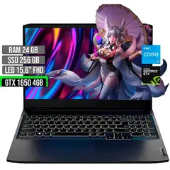 LENOVO - INTEL CORE I5-11320H GTX 1650 4GB SSD 256GB RAM 24GB LED 15,6" FHD