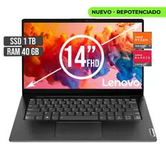 LENOVO - PORTATIL AMD RYZEN 7-7730U SSD 1TB RAM 40GB LED 14 FULL HD
