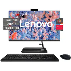 LENOVO - TODO EN UNO AMD RYZEN 7 5700U SSD 2TB RAM 12GB LED 23.8" FHD