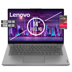 LENOVO - Portátil AMD Ryzen 7 5825U 40GB RAM 256GB SSD 14" FHD