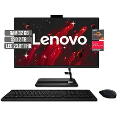 LENOVO - TODO EN UNO AMD RYZEN 7 5700U SSD 2TB RAM 32GB LED 23.8" FHD