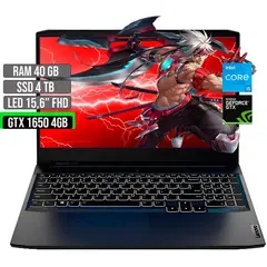 LENOVO - Portátil Intel Core I5 GTX 1650 4GB SSD 4TB RAM 40GB 15.6" FHD
