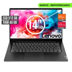 LENOVO - PORTATIL AMD RYZEN 7-7730U SSD 512GB RAM 40GB LED 14 FULL HD