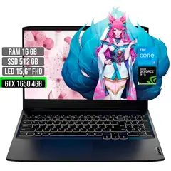 LENOVO - Portátil Intel Core i5 GTX 1650 16GB RAM 512GB SSD 15.6" FHD IdeaPad 3