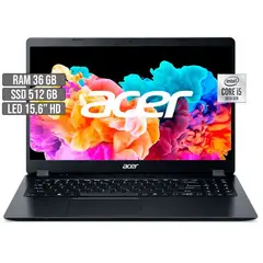 ACER - PORTATIL ASPIRE 3 INTEL CORE i5-1035G1 SSD 512GB RAM 36GB LED 15,6 HD