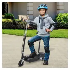 GENERICO - Patineta scooter electrica con silla monopatín niños y niñas