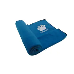 HALLY PET - Una cobija térmica mediana 70 cm x 70 cm Azul Claro