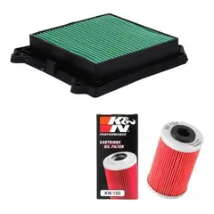 GENERICO - Filtro Aceite K&n Dominar 400 + Filtro Aire Dominar 400