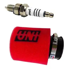 GENERICO - Bujia Iridium Boxer Ct 100 + Filtro Uni Alto Flujo