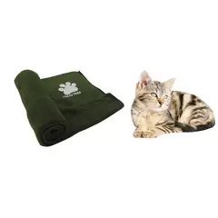 HALLY PET - Una cobija térmica mediana 70 cm x 70 cm Verde