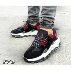 GENERICO - TENIS UNISEX NEGRO SUELA BLANCA