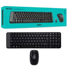 LOGITECH - COMBO MOUSE TECLADO MK220 INALAMBRICO NEGRO