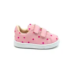 PAPOS - Casuales Bebés Happy Rosado Velcro - Zapatos Bebés