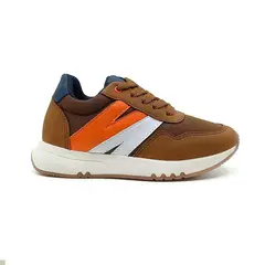 PAPOS - Tenis Drago Miel y Naranja - Marron