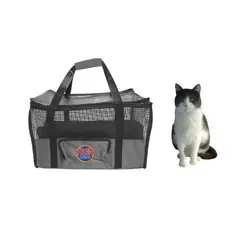 HALLY PET - Maletín cargador grande 54 x 30 x 24 cm Gris